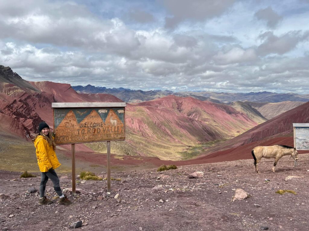 View of Red Valley from the sign