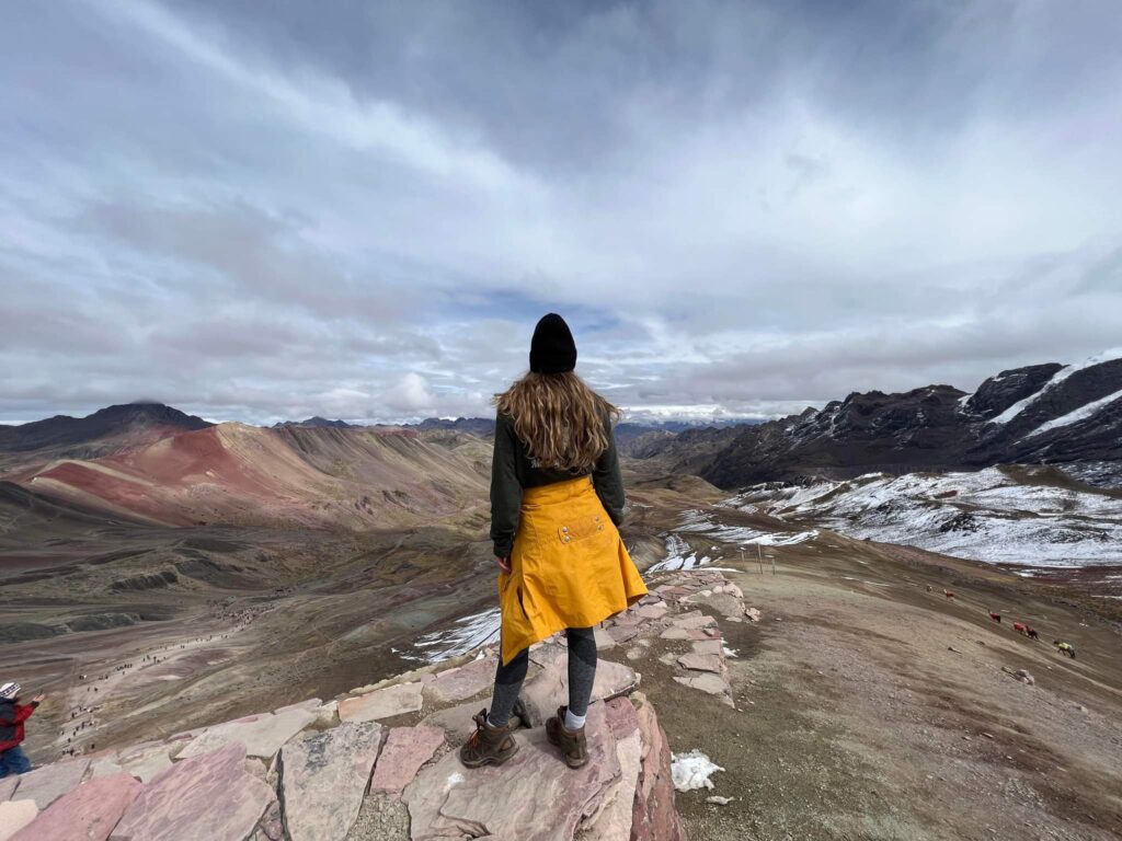 Overlooking the side opposite direction from the Rainbow Mountain