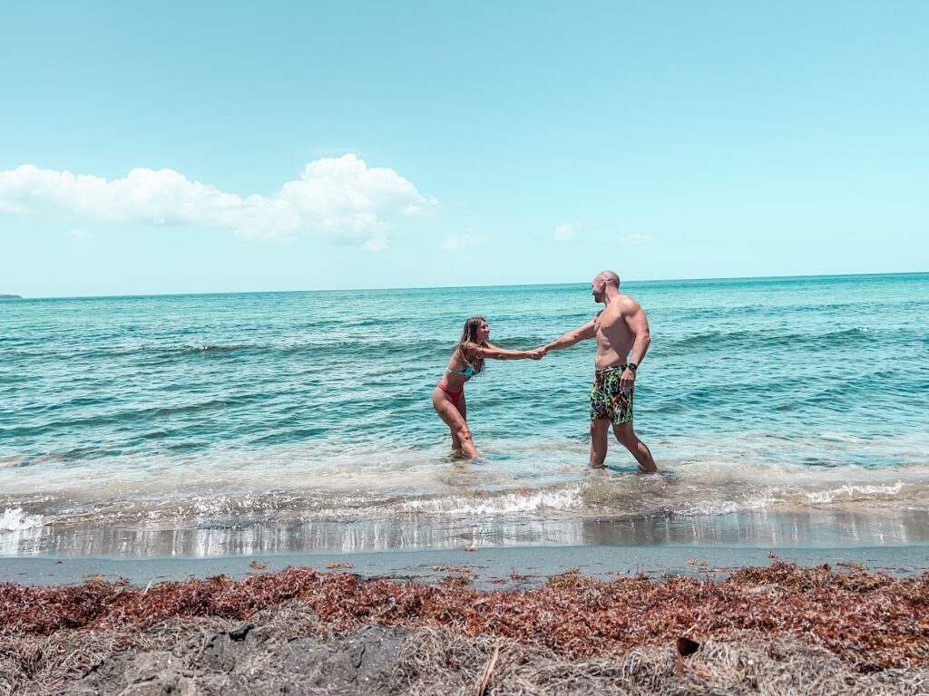 South Friars Bay Beach on St. Kitts Island