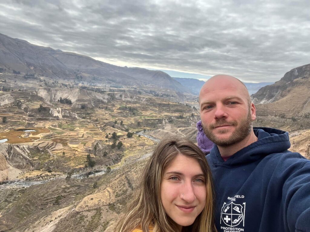 View overlooking the villages and countryside 