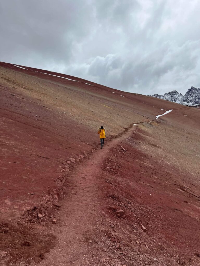 Running on the path from Red Valley