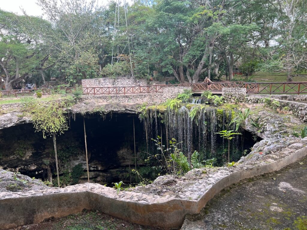 The bridge above the cenote