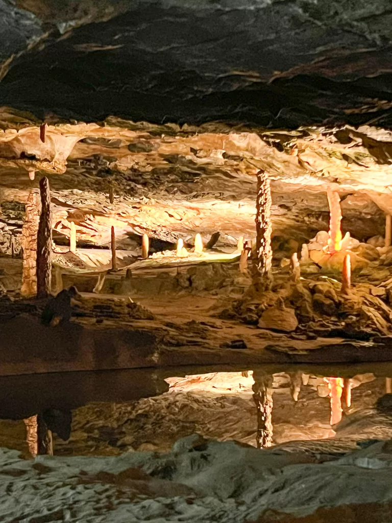 Inside the caves
