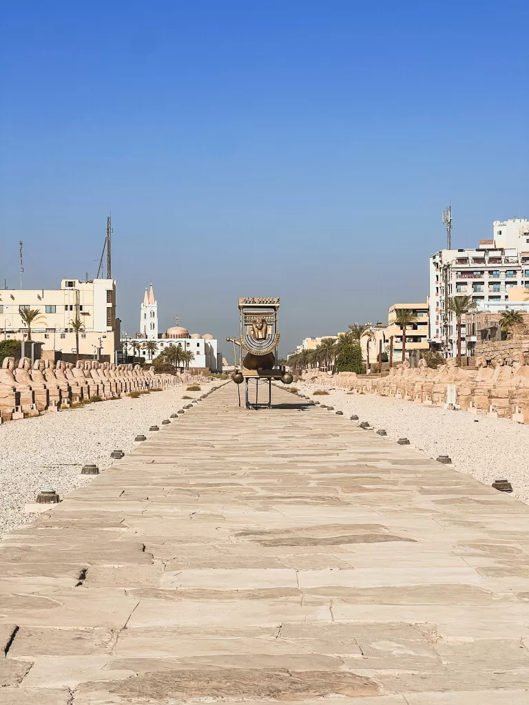 Avenue of Sphinxes in Luxor, Egypt