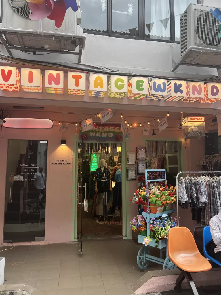 Vintage clothing store on Arab street in Singapore