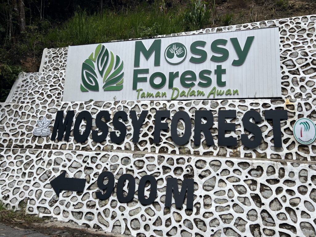 Sign for the Mossy Forest