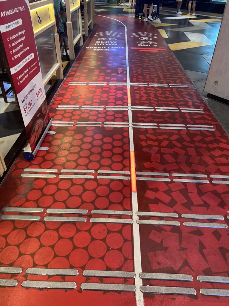 Biking Lane inside the Funan Mall in Singapore