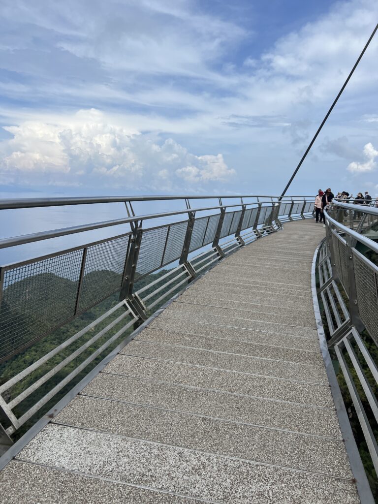 View of walking on the skybridge Langkawi