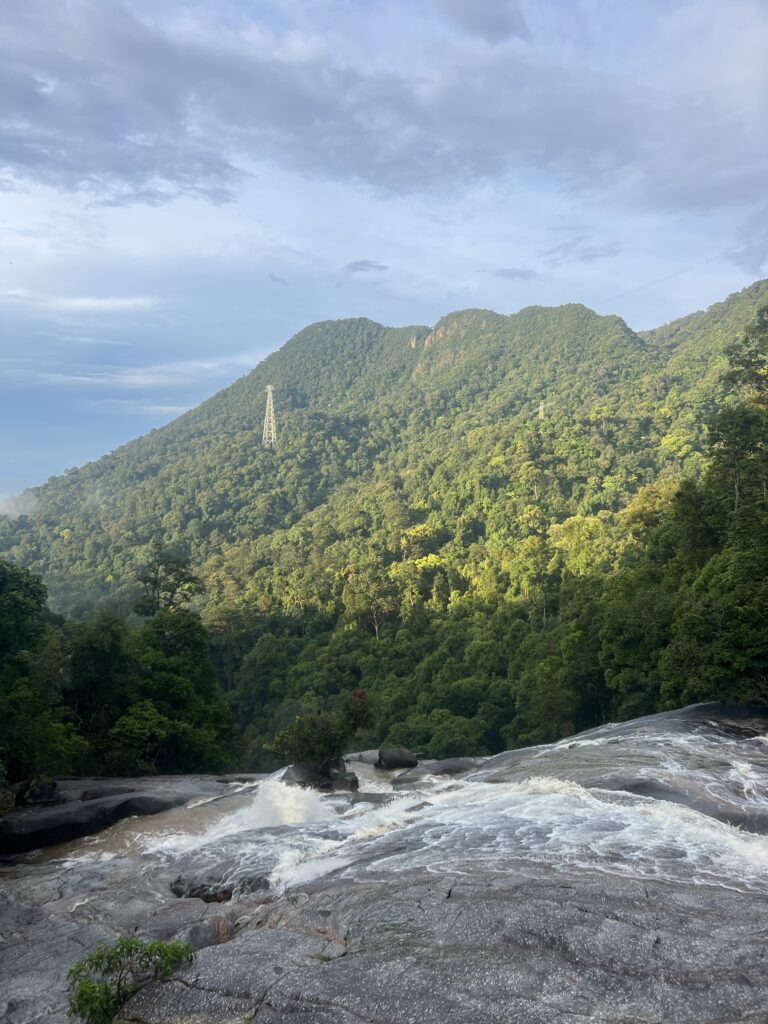 View from the top of Seven Wells Waterfall.