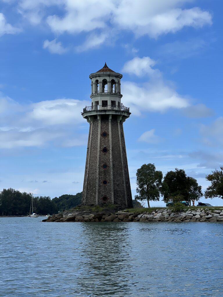 Light house view while riding the boat at Paradise 101 Langkawi